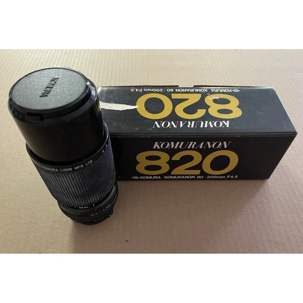 Vintage Komuranon 820 Zoom Lens‎ – 80–200mm f/4.5-Nikon AI Mount-Made in Japan